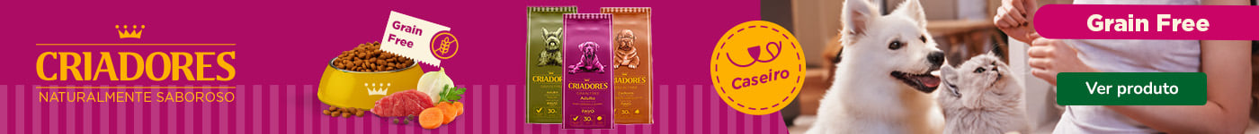 Alimentação GRain Free para Cães